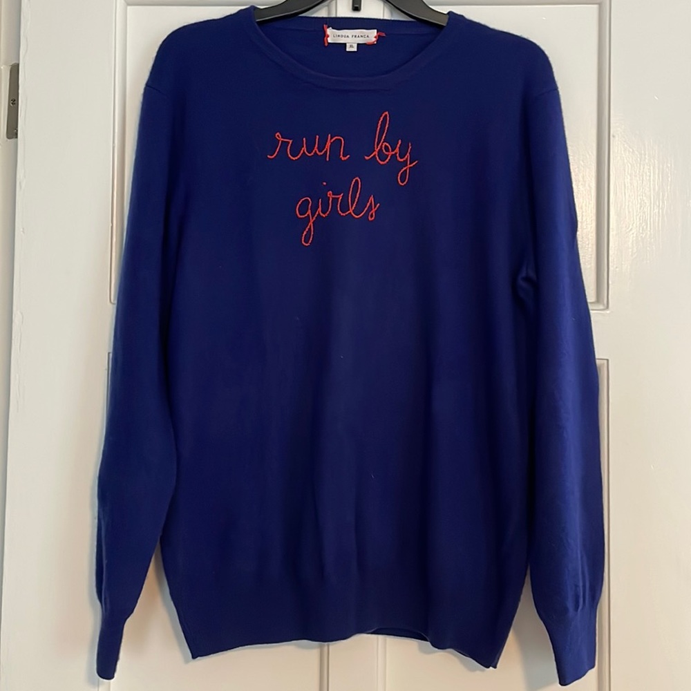 Lingua Franca “Run by girls” sweater!